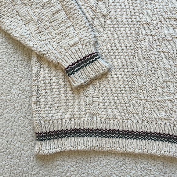 Vintage 90s Croft & Barrow 3D Knit Embroidered Flying Duck Crewneck Sweater - Picture 3 of 7